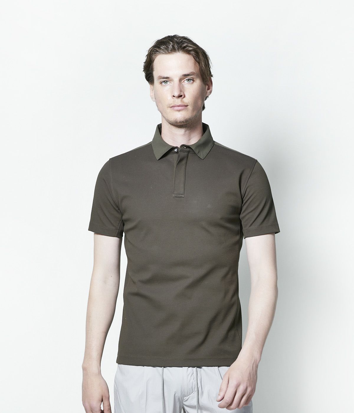 CU09 COMBINATION FLY FRONT POLO | junhashimoto(ジュン CU09 COMBINATION FLY FRONT POLO | junhashimoto(ジュン