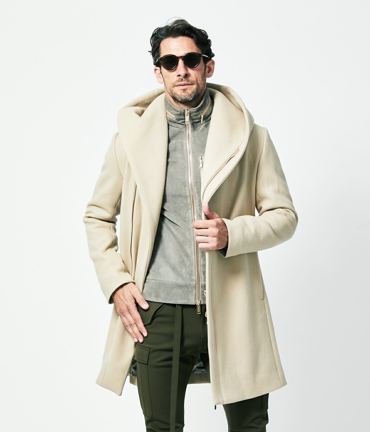 WRAP COAT -WOOL MELTON- | junhashimoto（ジュンハシモト