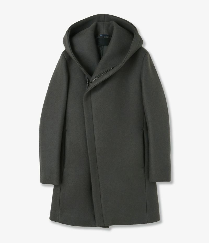 WRAP COAT -WOOL MELTON- | junhashimoto(ジュンハシモト)Official