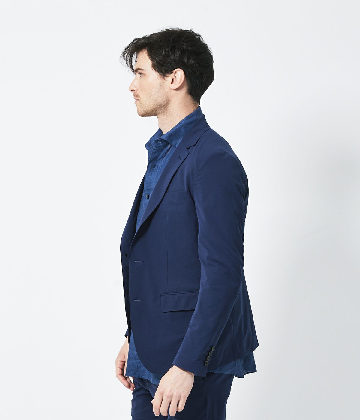 FURLING by GIANI　スエード　ジャケット　アパルトモン 2023-2024 // PEEP JACKET // BLUE GREY | unfudge ONLINE STORE