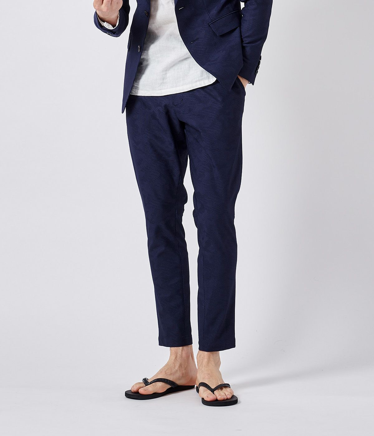 ジュンハシモト MONSTER STRETCH TUCK LESS PANTS