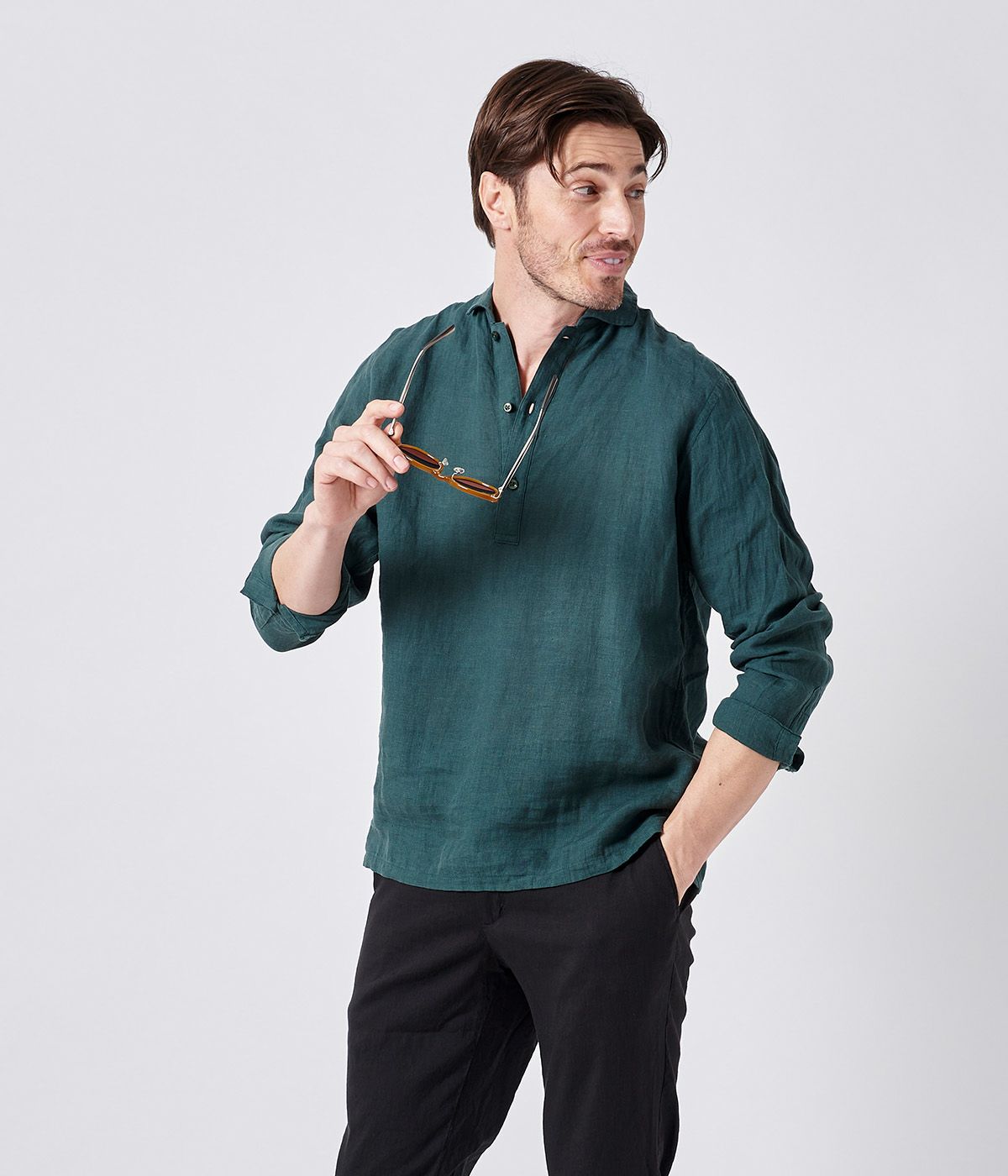 PULLOVER LINEN SHIRTS | junhashimoto（ジュンハシモト