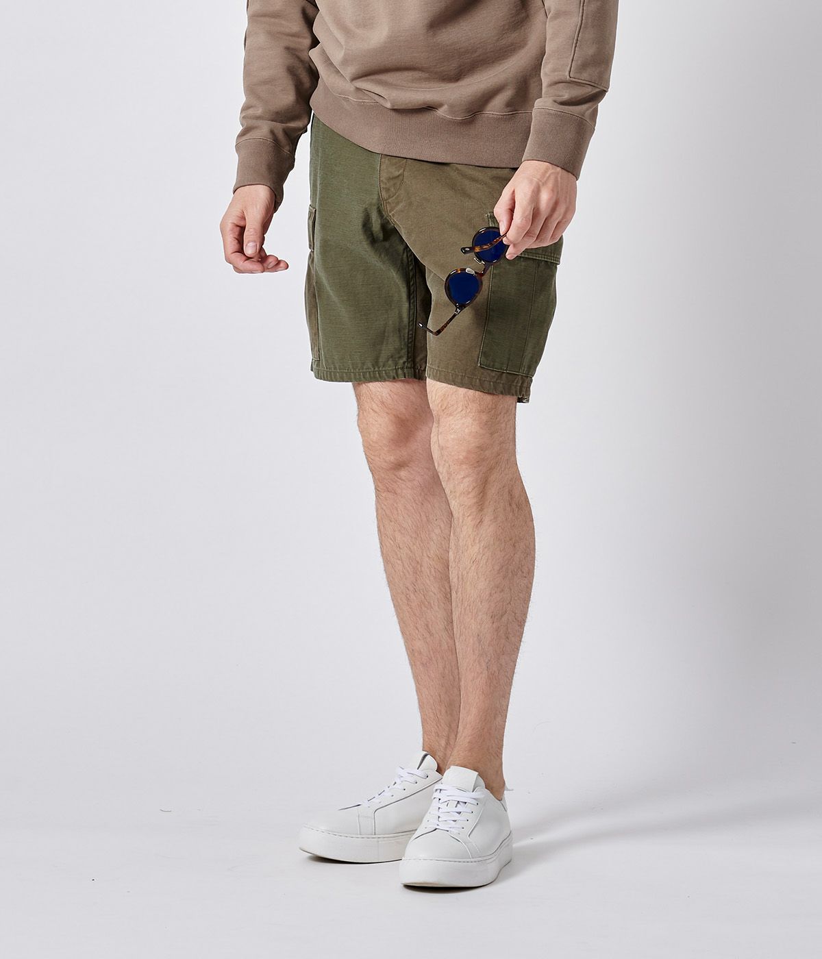 PATCHWORK ARMY SHORTS