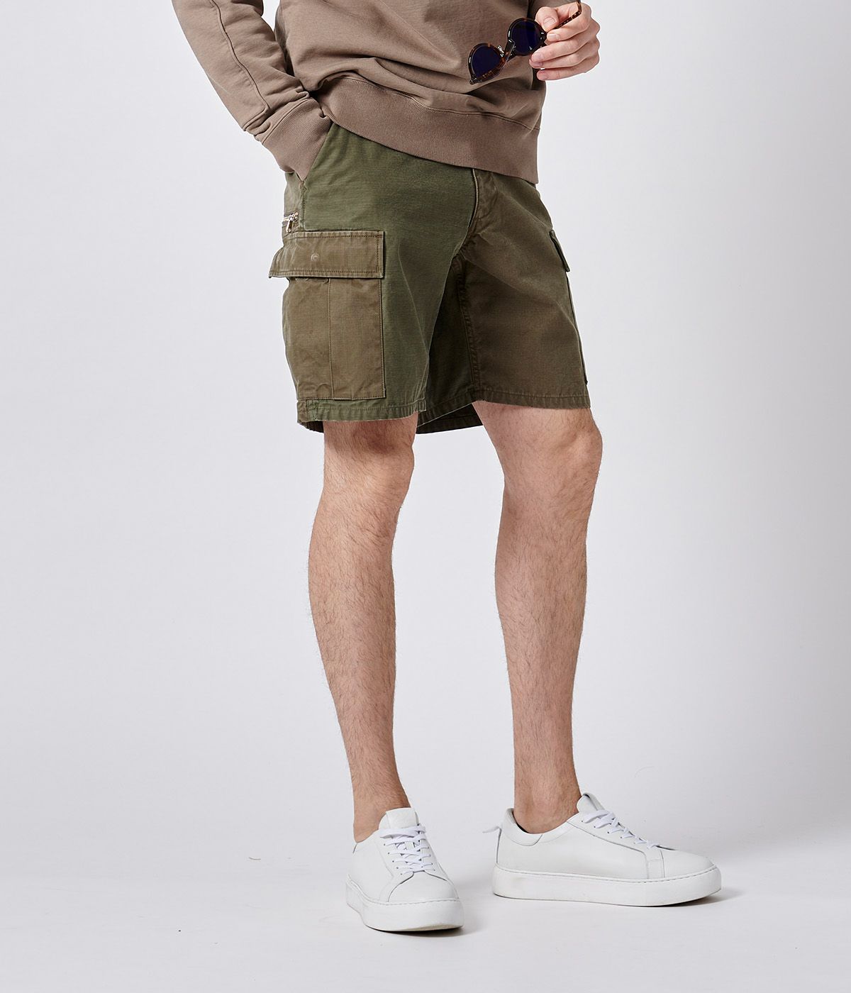 PATCHWORK ARMY SHORTS | junhashimoto（ジュンハシモト）Official webshop