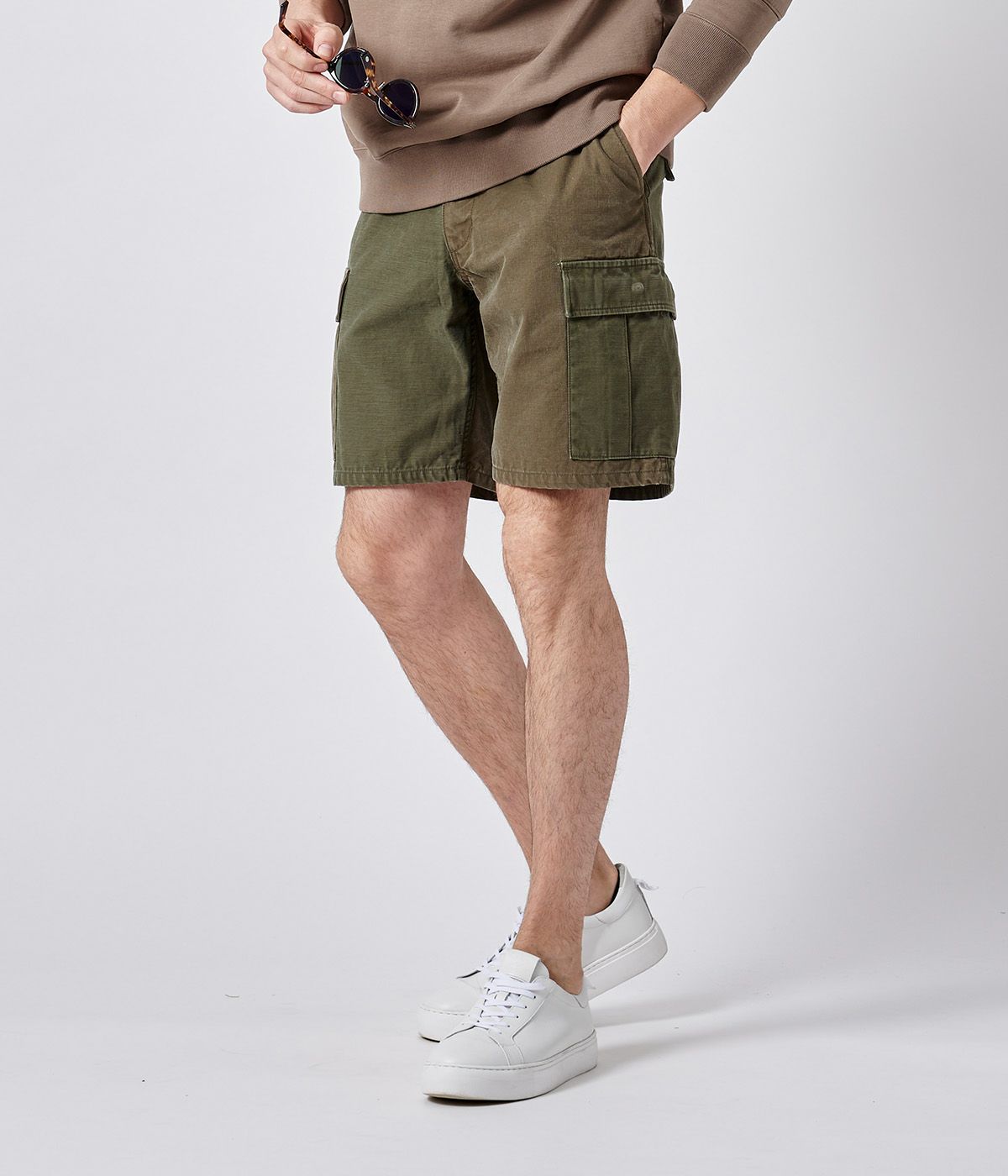 PATCHWORK ARMY SHORTS