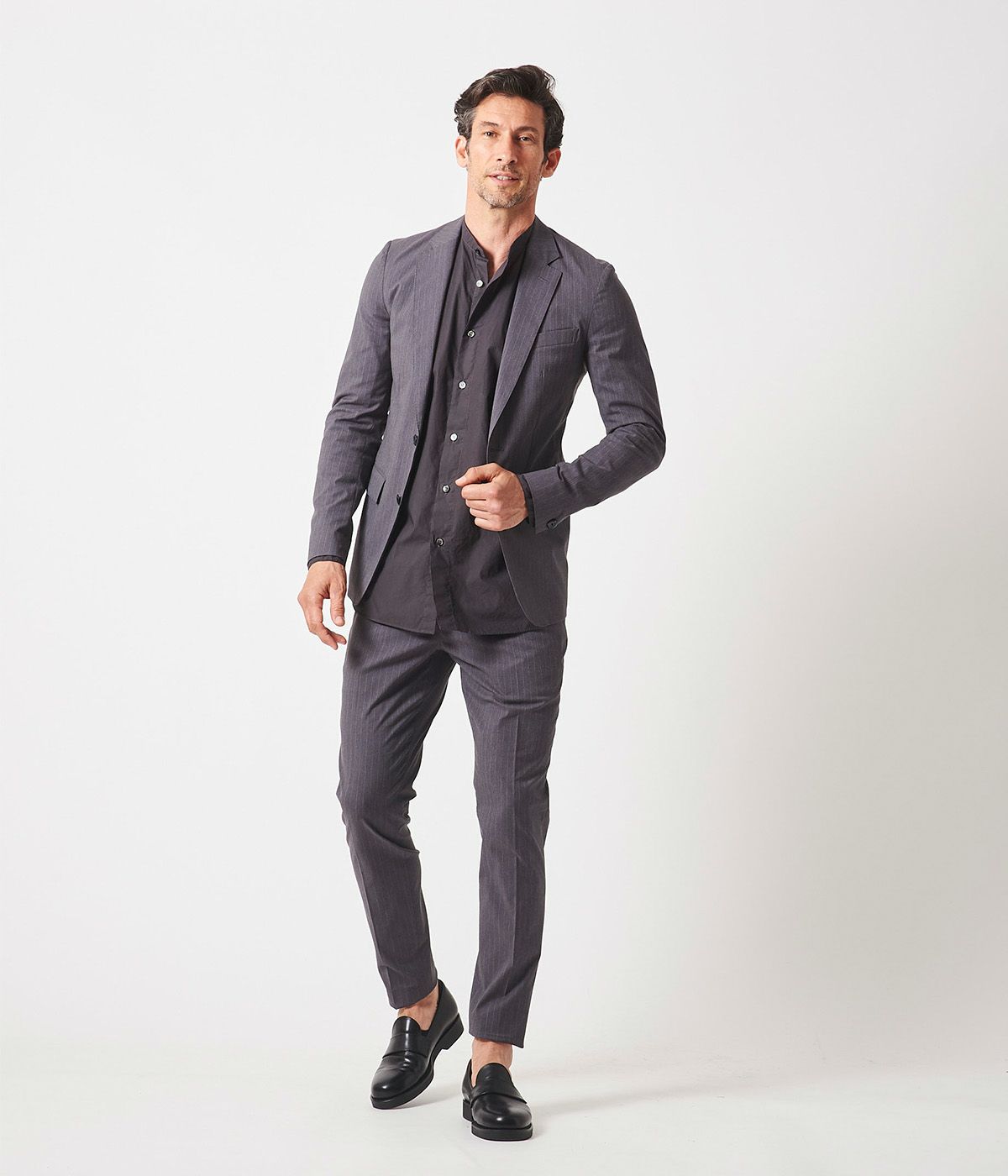 ONE TUCK XVI PANTS -STRIPES | junhashimoto（ジュンハシモト