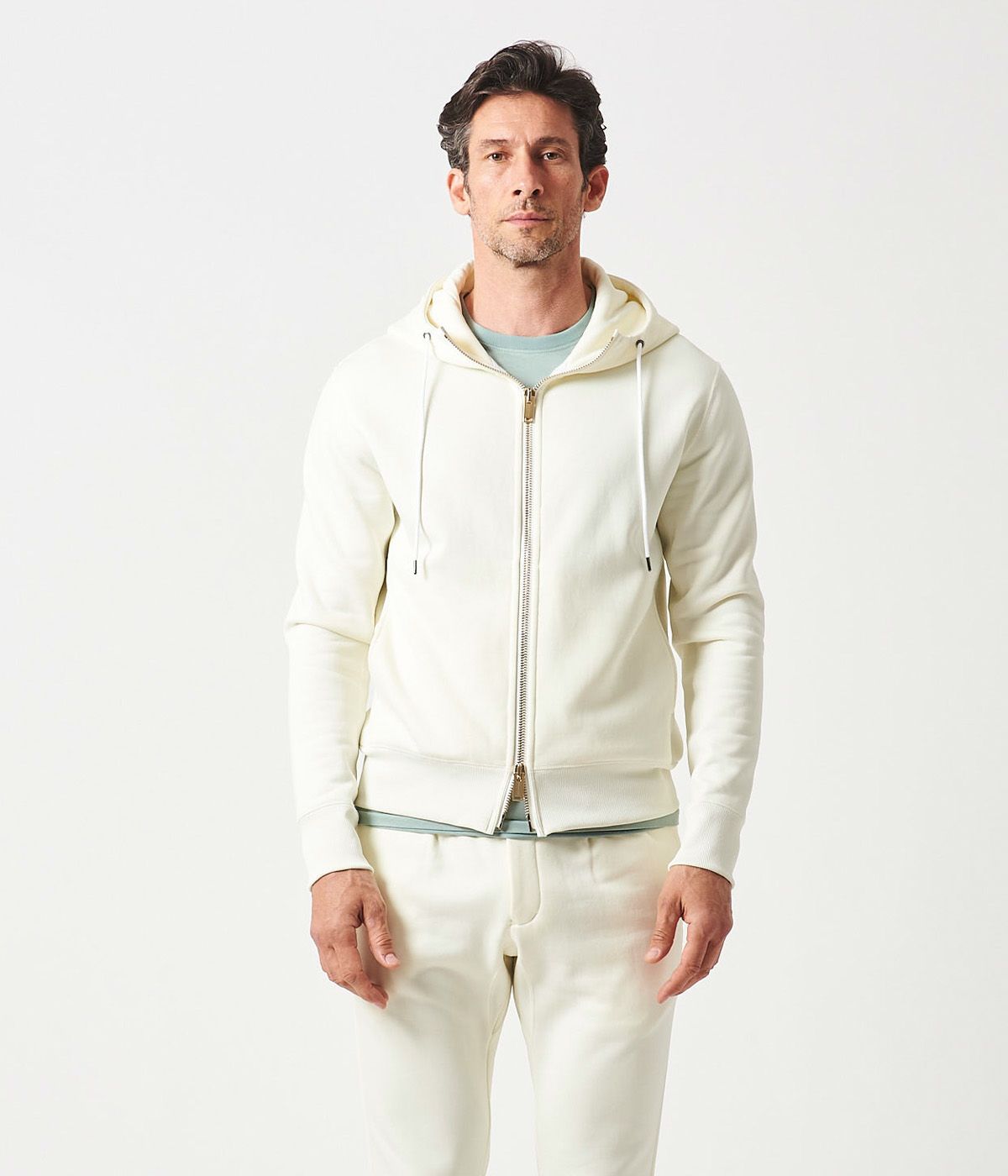 GROSSRICH HIGH NECK ZIP HOODIE | junhashimoto（ジュンハシモト 