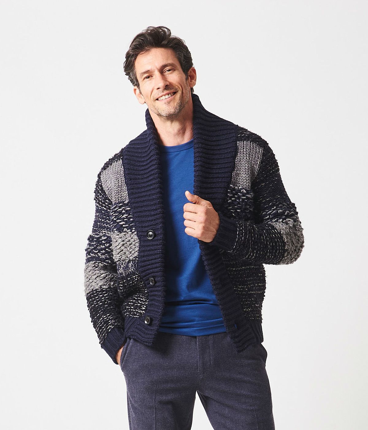 定価6.6万 AKM WOOL SHAWL CARDIGAN S カーディガン | ヤマダウェブコム