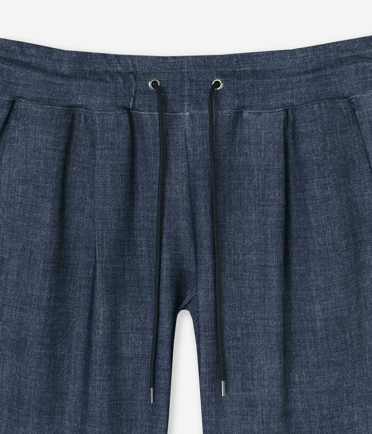 GATHER TUCK PANTS -U.S.O.DENIM- | junhashimoto（ジュンハシモト）Official webshop