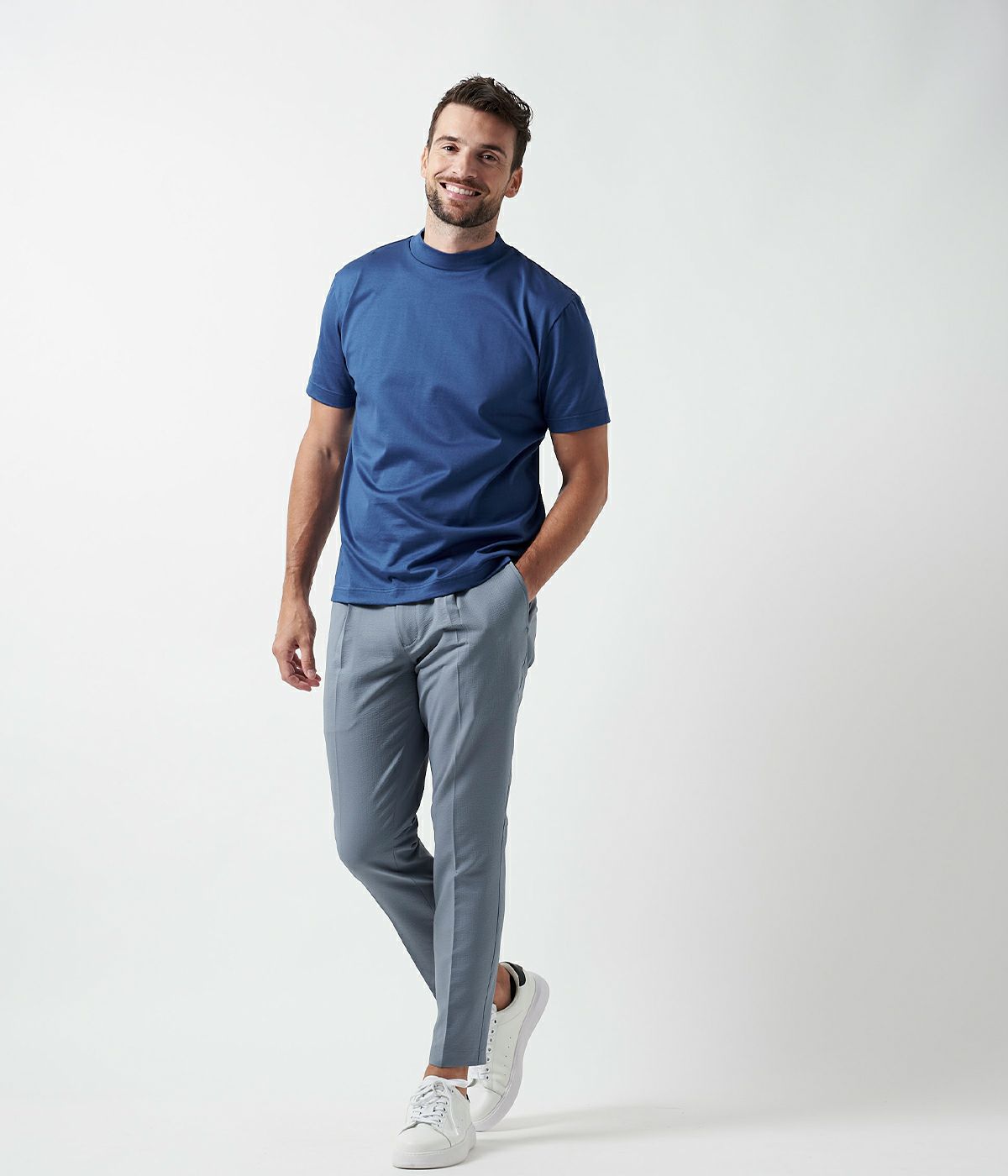 SEERSUCKER EASY TUCK PANTS | junhashimoto（ジュンハシモト