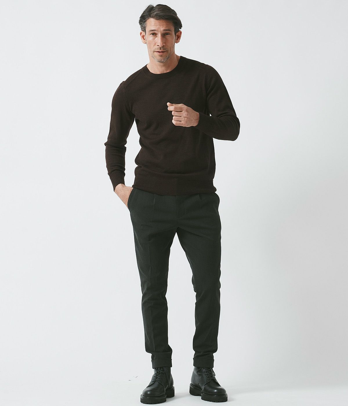 12G CREW NECK KNIT | junhashimoto（ジュンハシモト）Official webshop