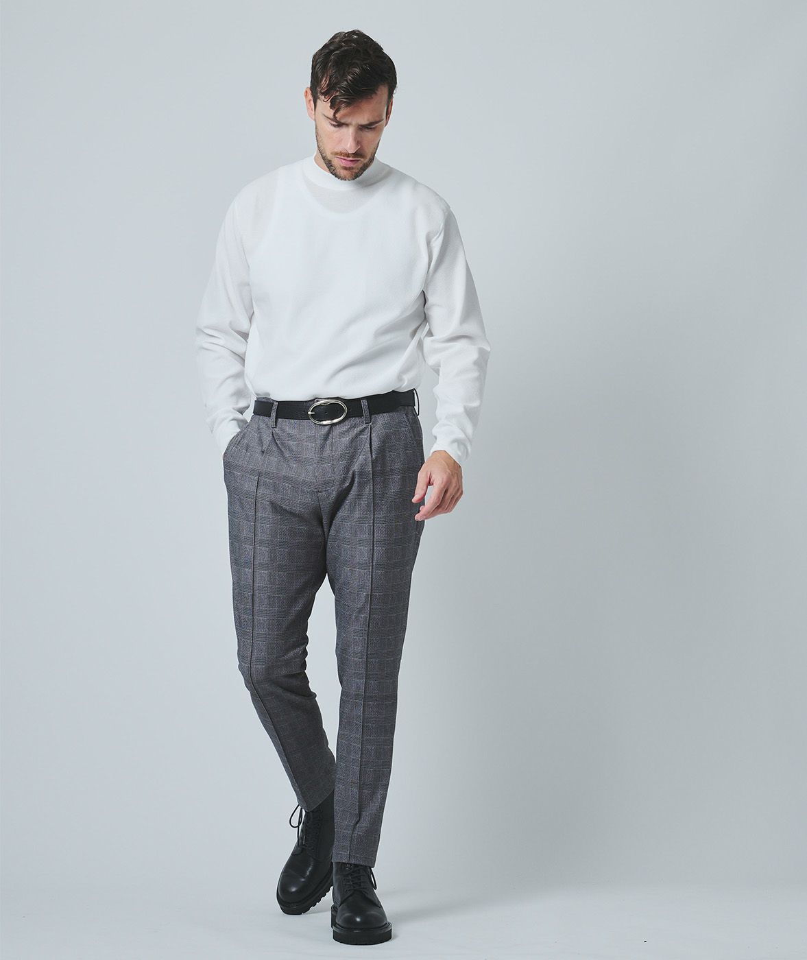はな✴︎ ONE TUCK EASY PANTS | junhashimoto（ジュンハシモト）Official