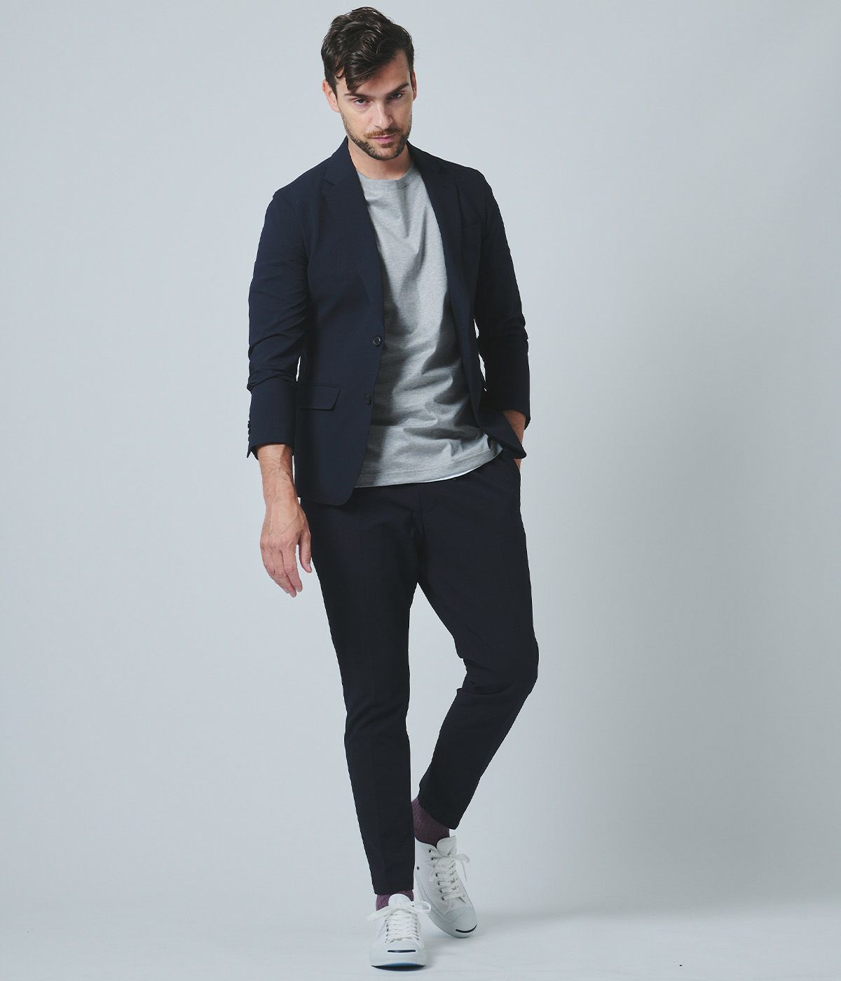 LIGHT 2B JACKET -STRETCH SHEERSUKER- | junhashimoto（ジュン
