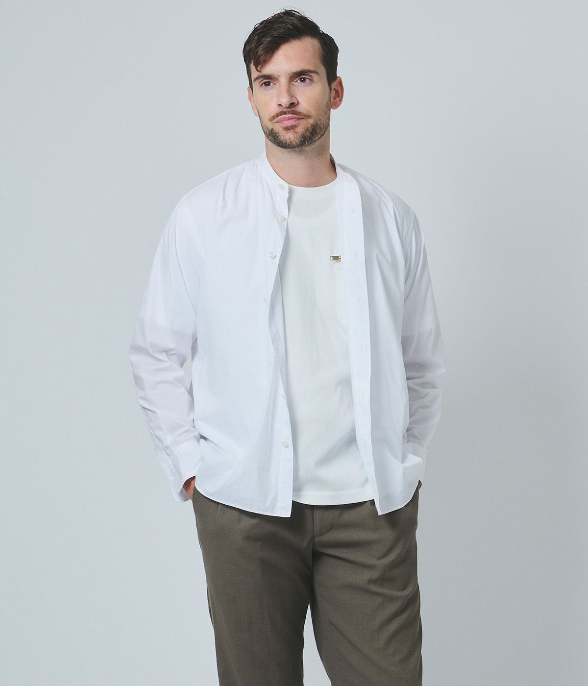 新品未使用☆ junhashimoto BANDCOLLAR SHIRT