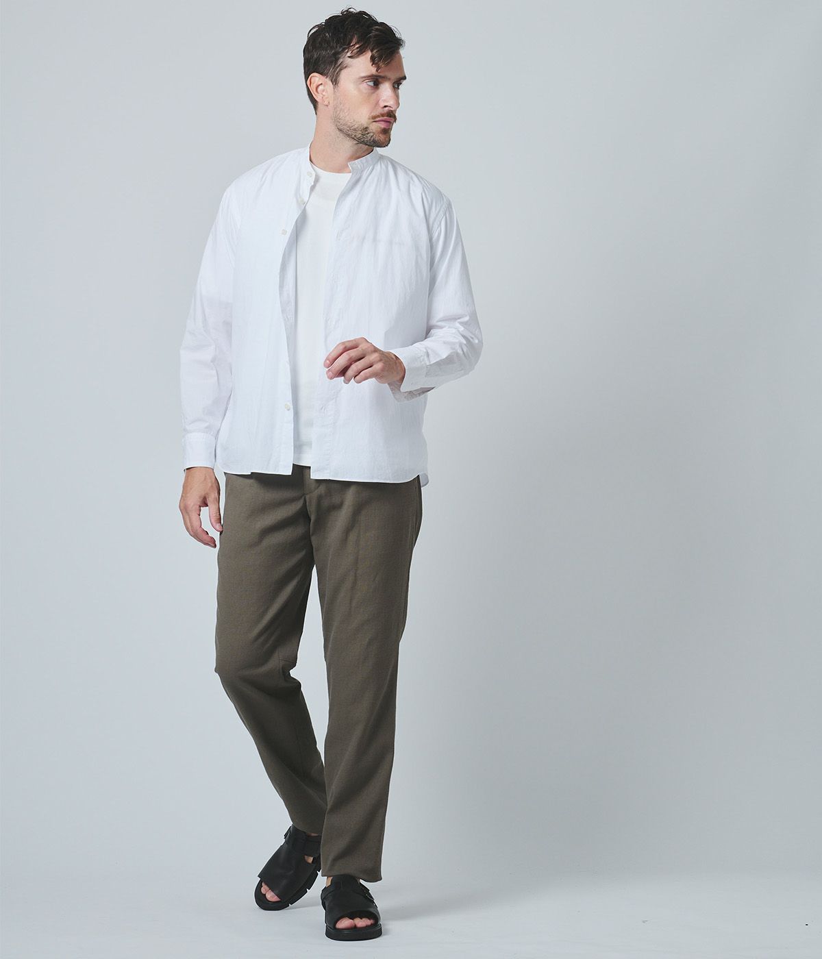 新品未使用☆ junhashimoto BANDCOLLAR SHIRT junhashimoto BANDCOLLAR SHIRT | satisfaction