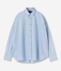 美品！ジュンハシモト　リネン&テンセル　バンドカラー長袖シャツ　ネイビーXL MEGA BIG SHIRT | junhashimoto（ジュンハシモト）Official webshop