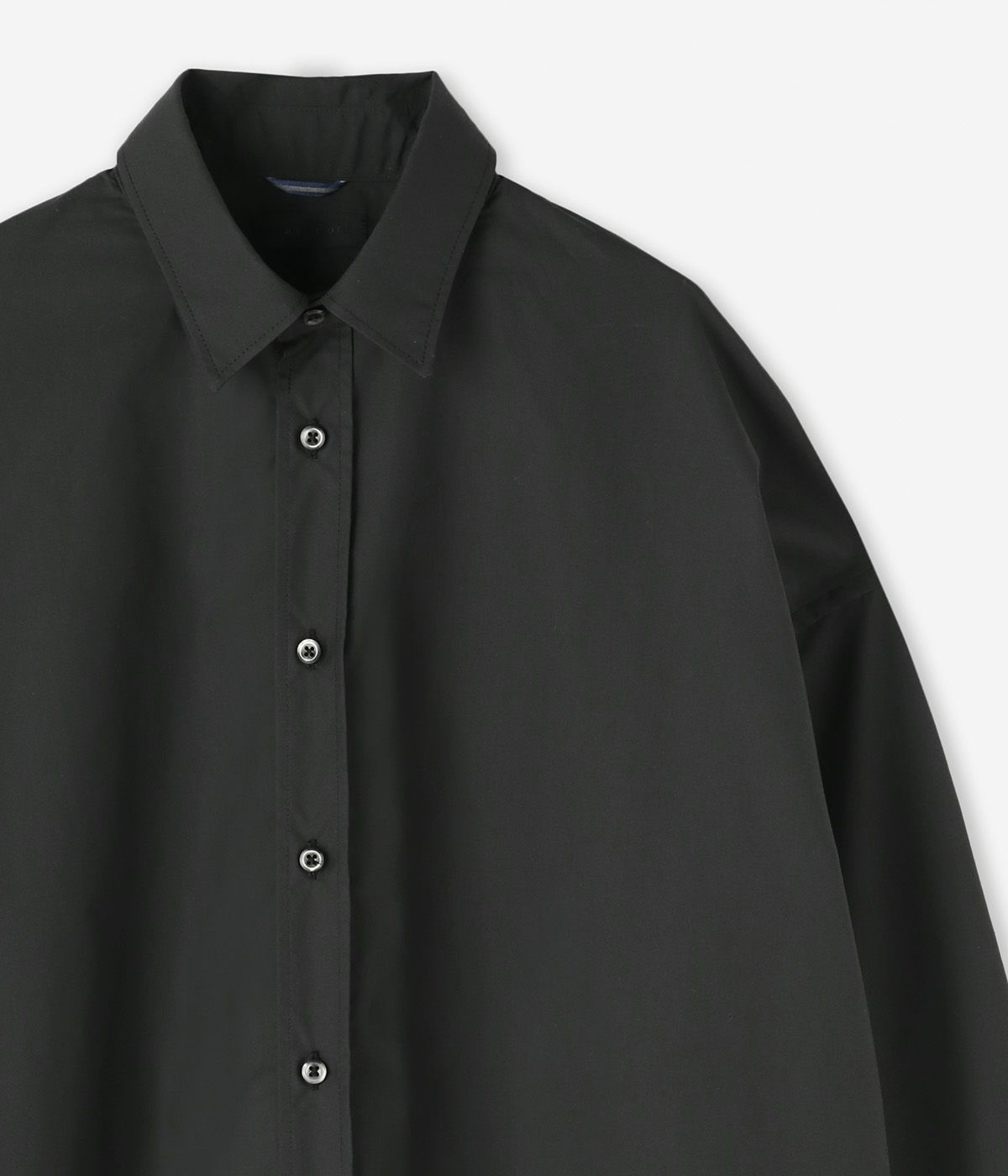 美品 junhashimoto ジュンハシモト ノーカラーシャツ 3 ブラック MEGA BIG SHIRT | junhashimoto（ジュンハシモト）Official webshop