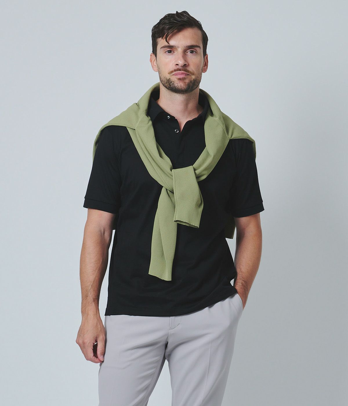 ジュンハシモト　ポロシャツ 白色 CLOTH POLO SHIRTS | junhashimoto（ジュンハシモト）Official
