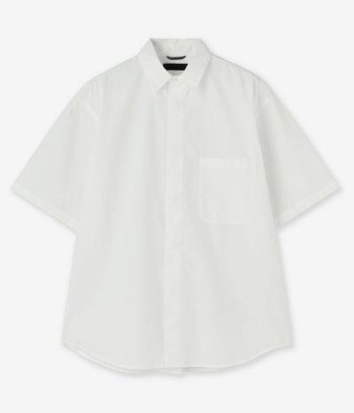 junhashimoto 白ポリエステル製シャツ MEGA BIG SHIRT | junhashimoto（ジュンハシモト）Official webshop