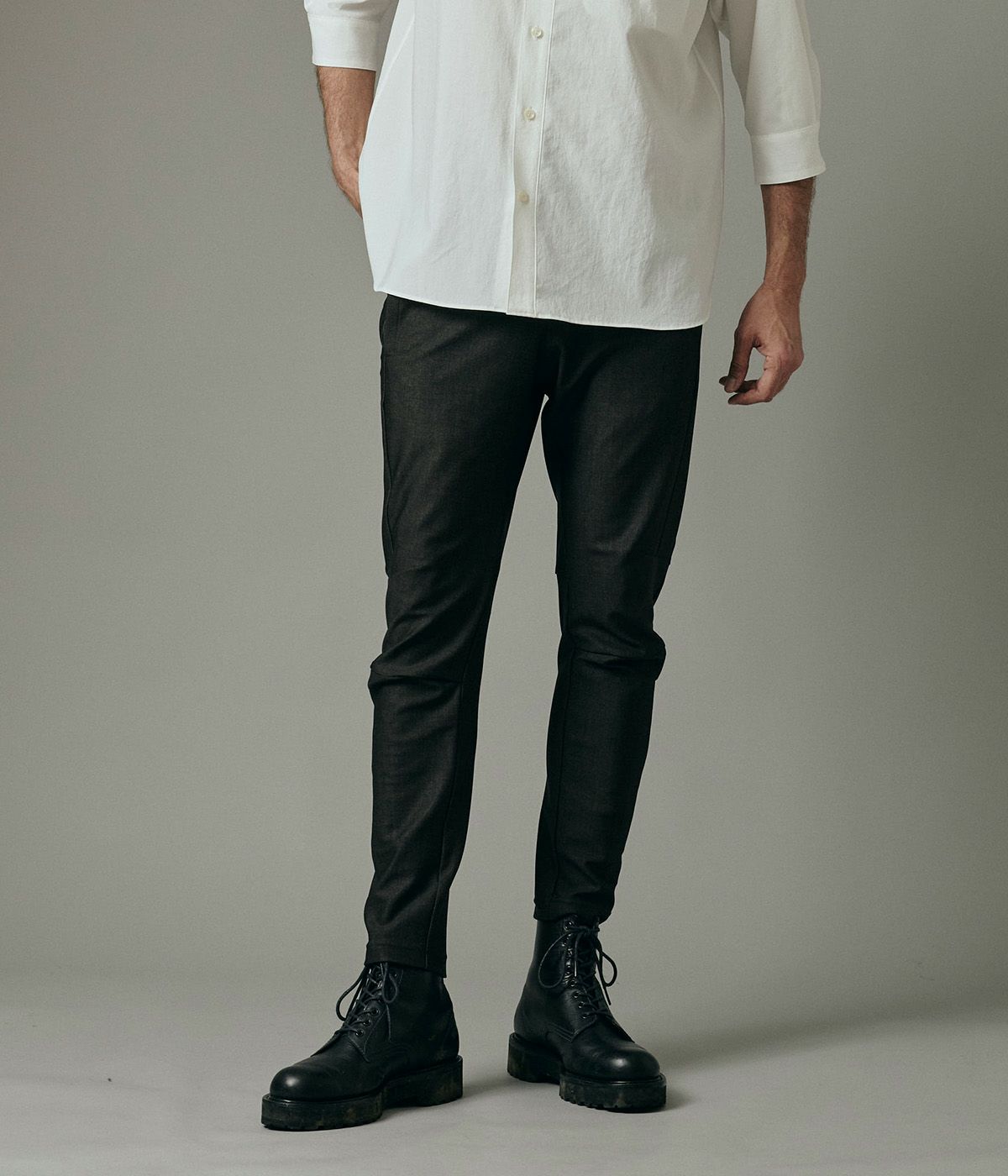 SLIM JERSEY PANTS-USO TWILL- | junhashimoto（ジュンハシモト