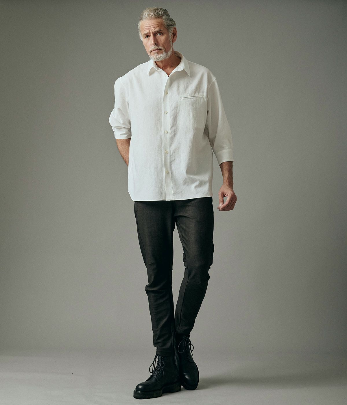 SLIM JERSEY PANTS-USO TWILL- | junhashimoto（ジュンハシモト