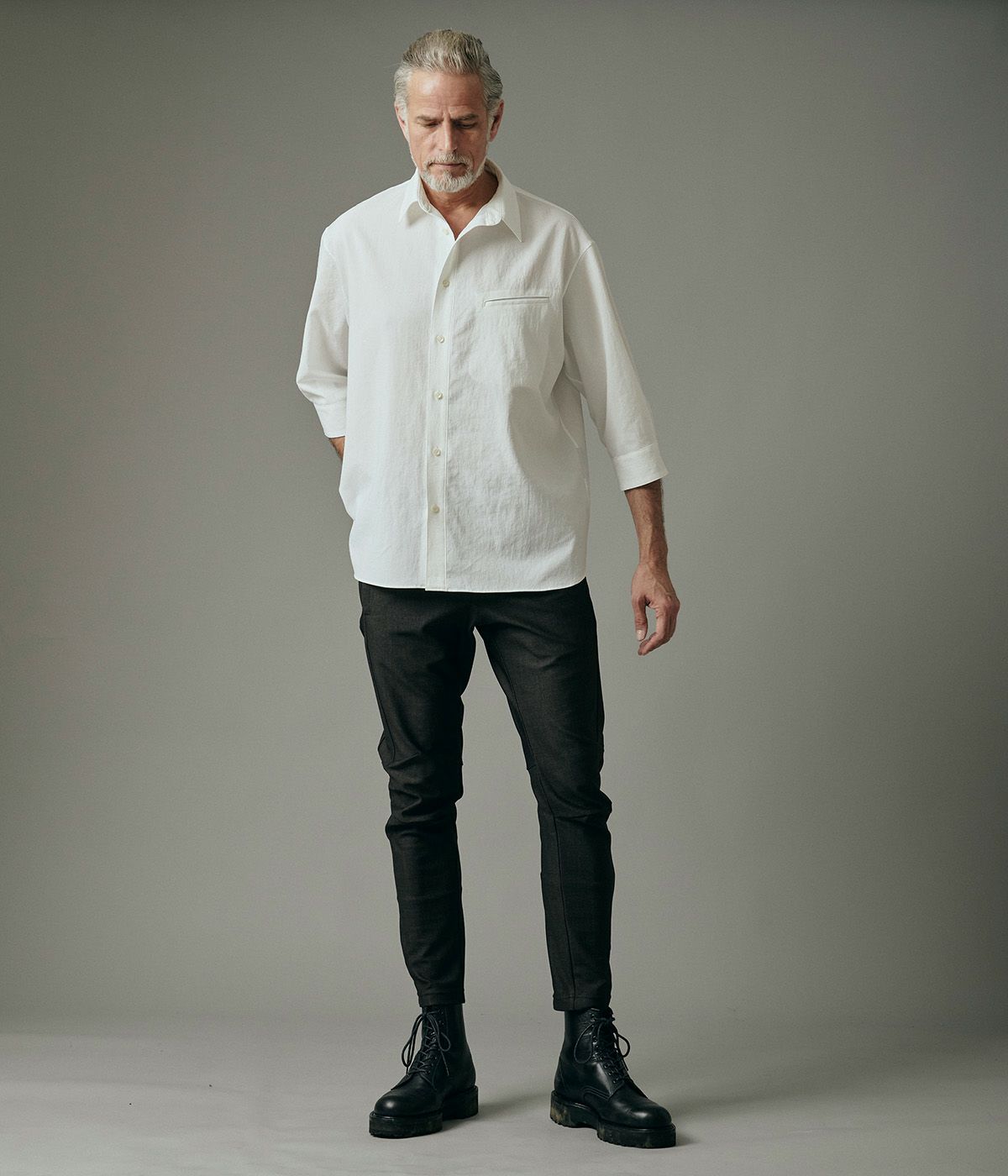SLIM JERSEY PANTS-USO TWILL- | junhashimoto（ジュンハシモト