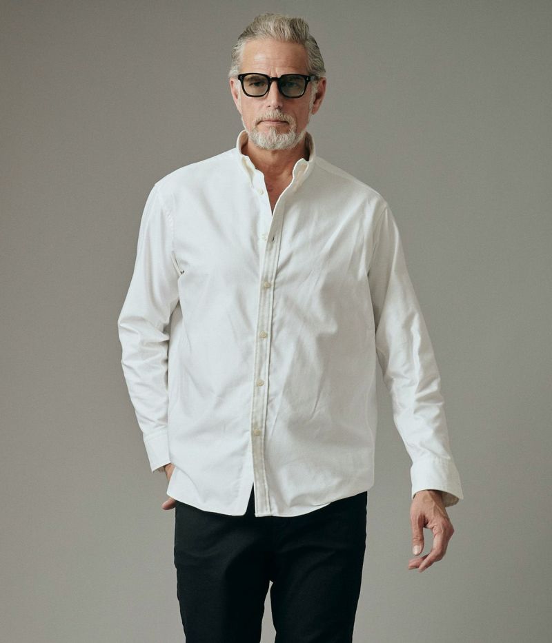 wjk B.D shirt ボタンダウンシャツ　ジュンハシモト　Lサイズ　長袖 wjk B.D shirt ボタンダウンシャツ ジュンハシモト Lサイズ 長袖