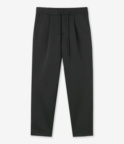 ★未使用　ジュンハシモト　裾リブ　ストレッチパンツ　スラックス　サイズ3 1072412010_dgrn.jpg