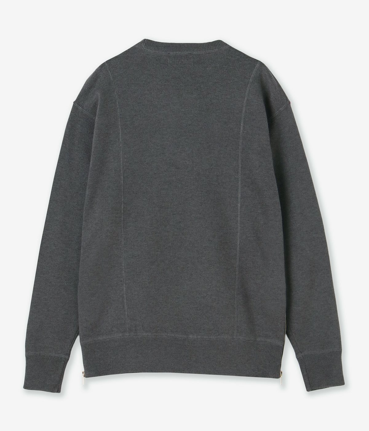 W ZIP CREW NECK KNIT | junhashimoto（ジュンハシモト）Official webshop