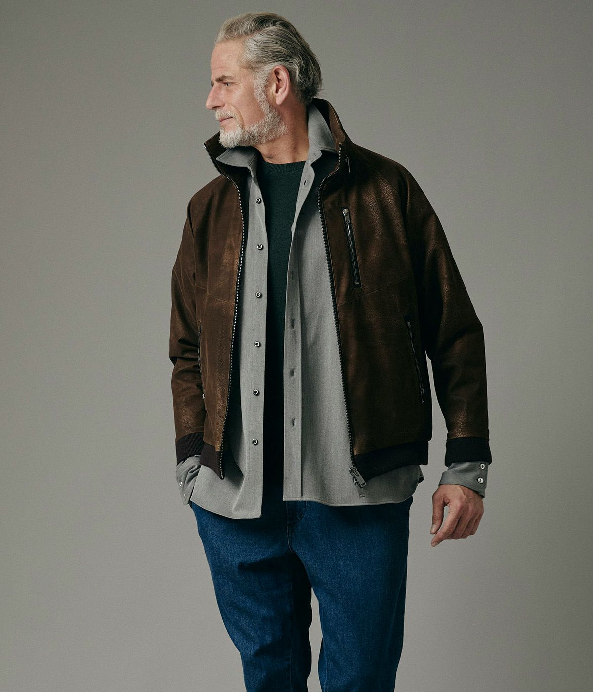 TECH LEATHER BLOUSON | junhashimoto（ジュンハシモト）Official webshop