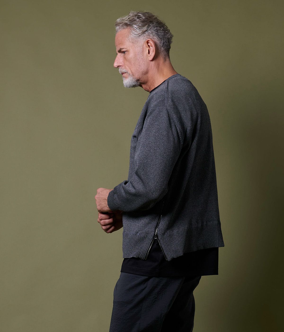 ZIP SLIT KNIT L/S | junhashimoto（ジュンハシモト）Official webshop